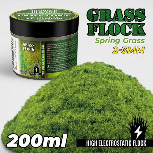 green grass flock