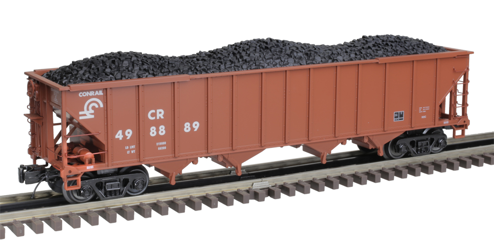 red model hopper with coal load: Classic Toy Trains April 2024 new products