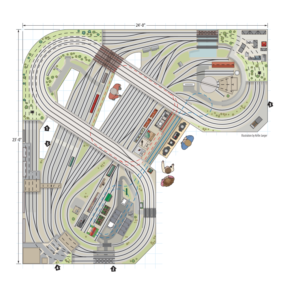 drawing of track plan