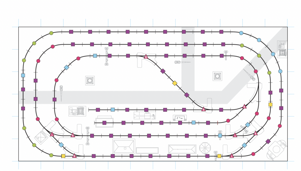 drawing of track plan