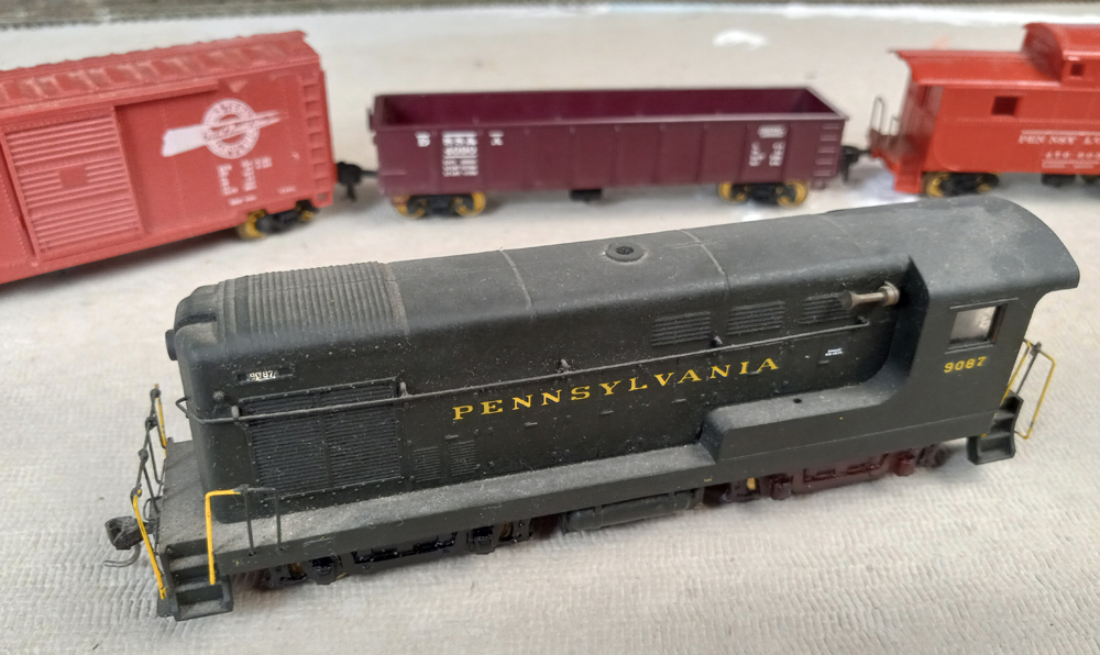 dusty old model train set