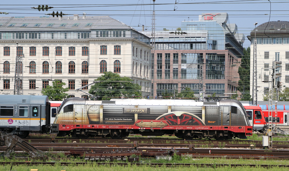 german locomotive wrap on train