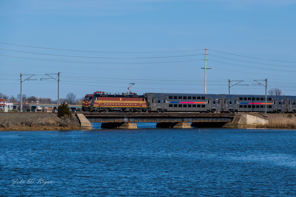 train crossing over water