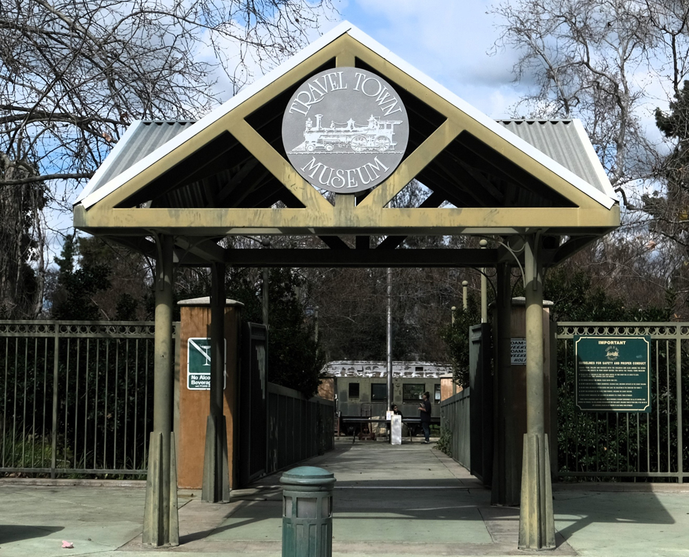 building entrance with signage