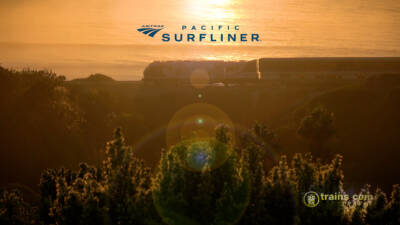 Amtrak Pacific Surfliner along the California Coast