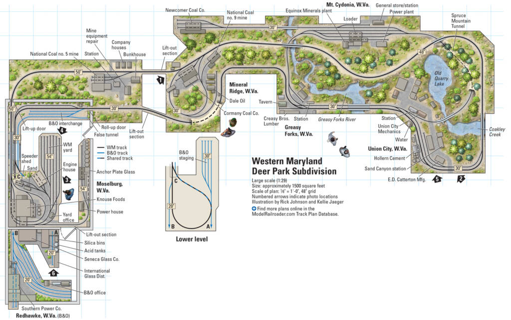 drawing of track plan