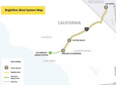 Brightline West | Tren Estados Unidos | California | Los Ángeles