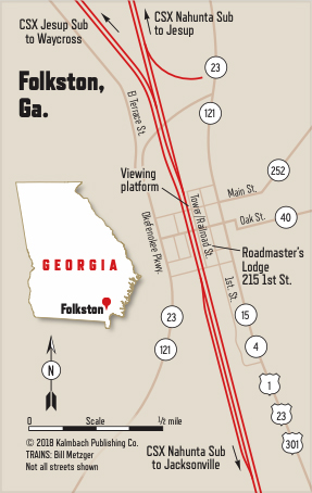 Map of Folkston, Ga.