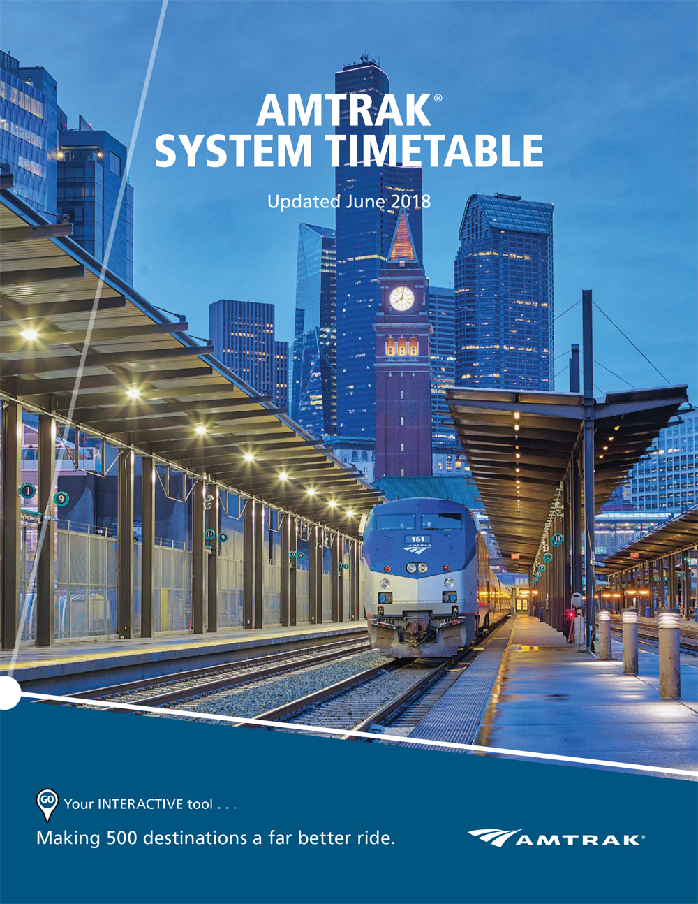 Amtrak timetable cover