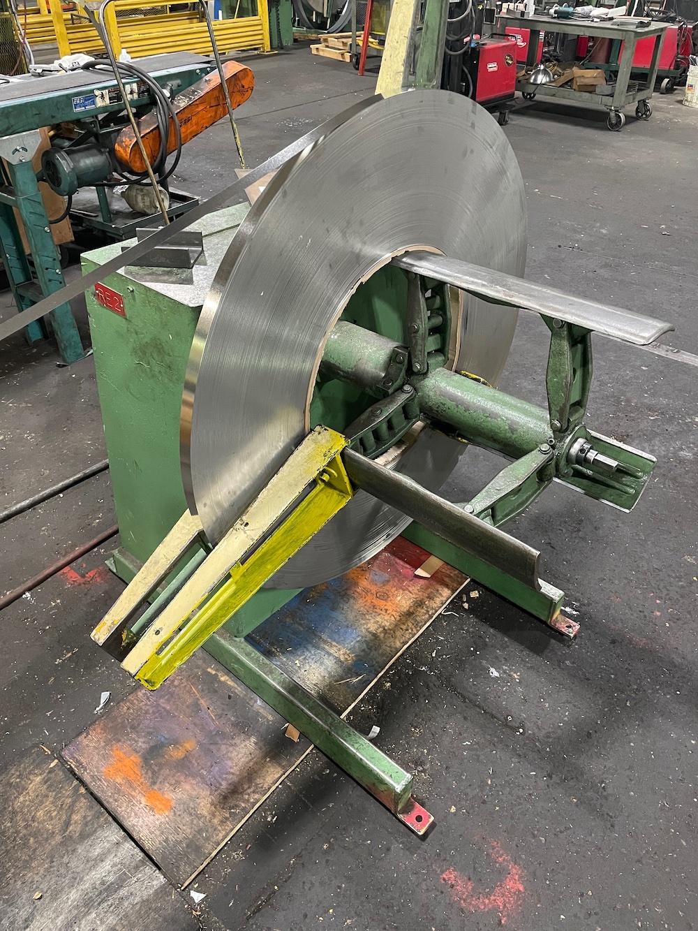 steel cut into a thin width