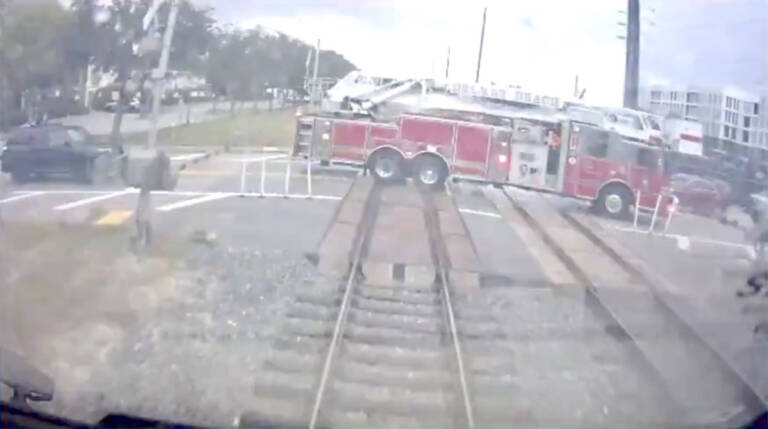 Driver of fire truck cited for collision with Brightline train Trains