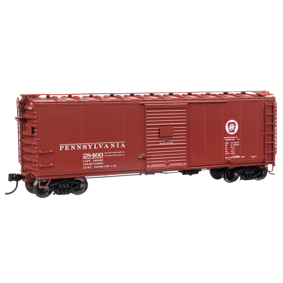 A red model boxcar