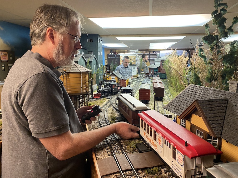 Two operators working the main yard