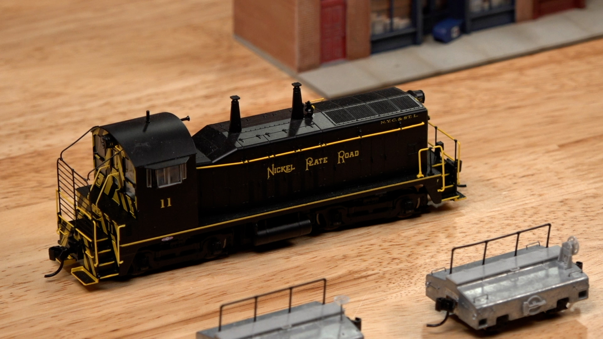 Close-up of switcher.