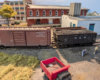 HO scale boxcar and coal hopper