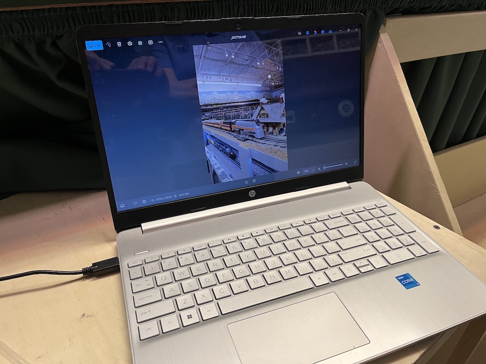 computer on desk