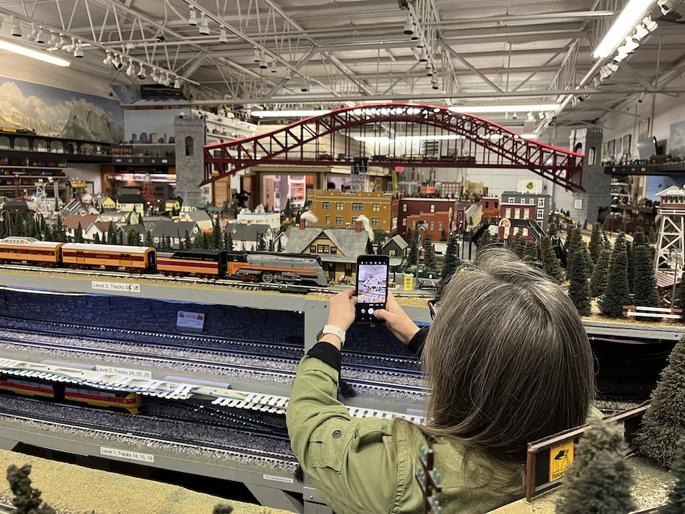 woman holding camera