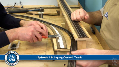 East Troy Industrial Park, Ep. 11 | Laying curved track