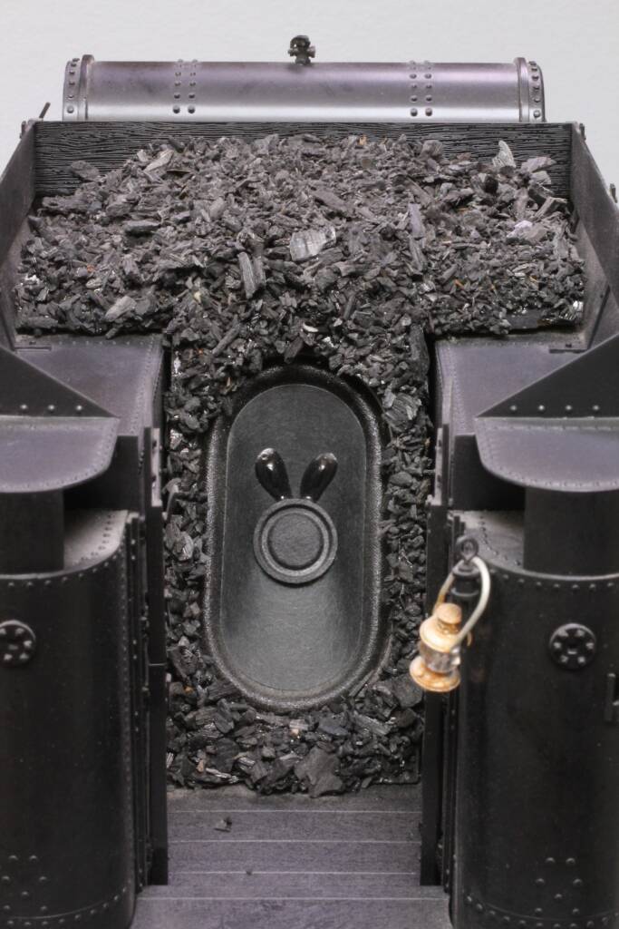 closeup of model steam tender; Improve sound in your steam locomotive