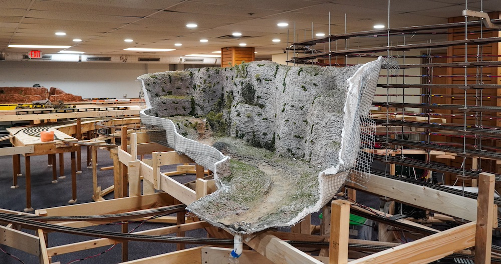 Section of scenery on display.
