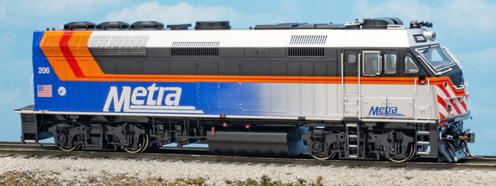 Color photo of streamline diesel locomotive