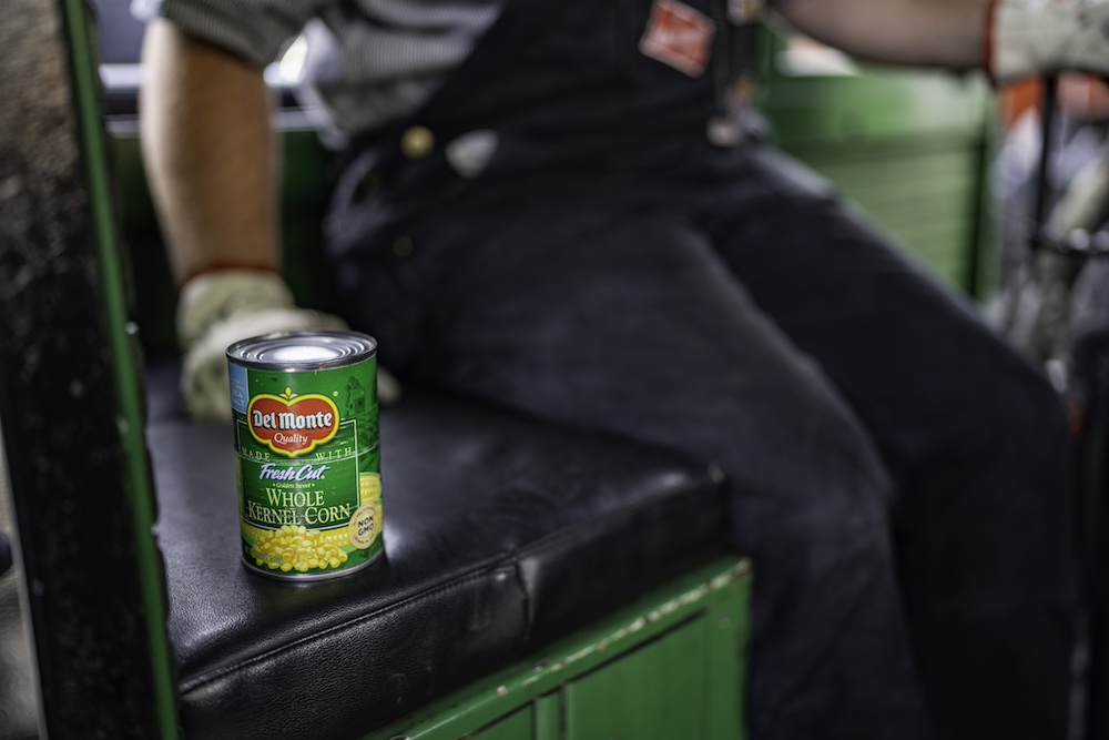 Canned corn in locomotive