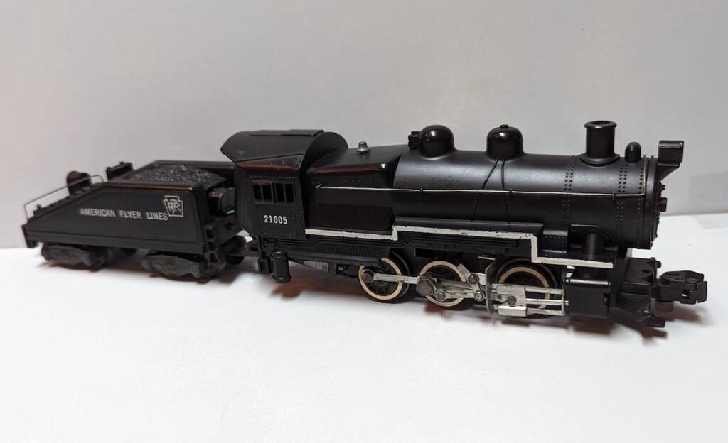 vintage model steam locomotive