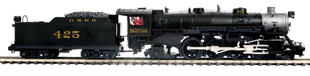 black model steam locomotive