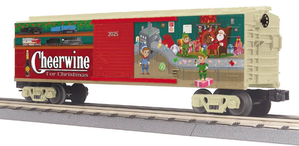 Christmas model boxcar