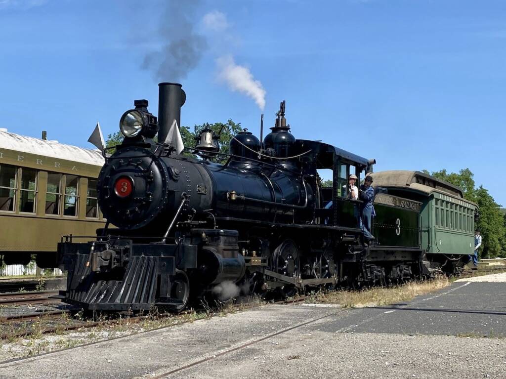 19th century-style steam train in the 21st Century