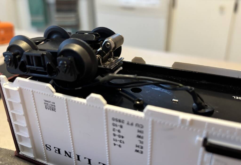 underside of milk car