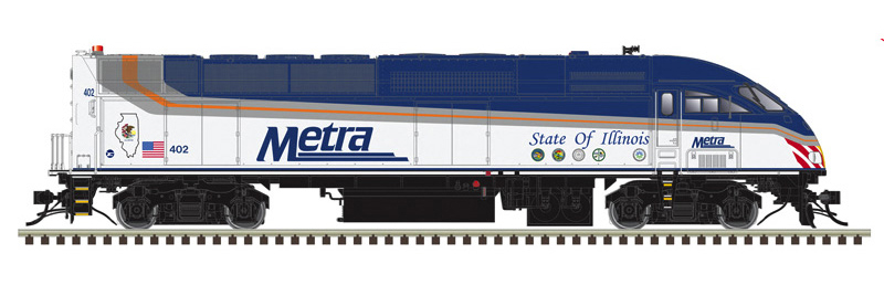 Color illustration of streamlined HO diesel