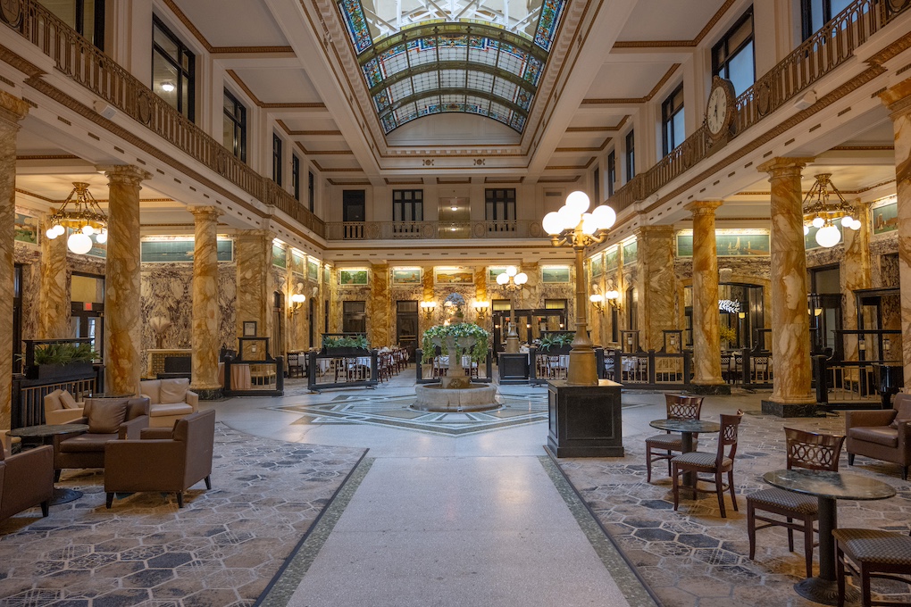 Radisson Lackawanna Station Hotel interior detail