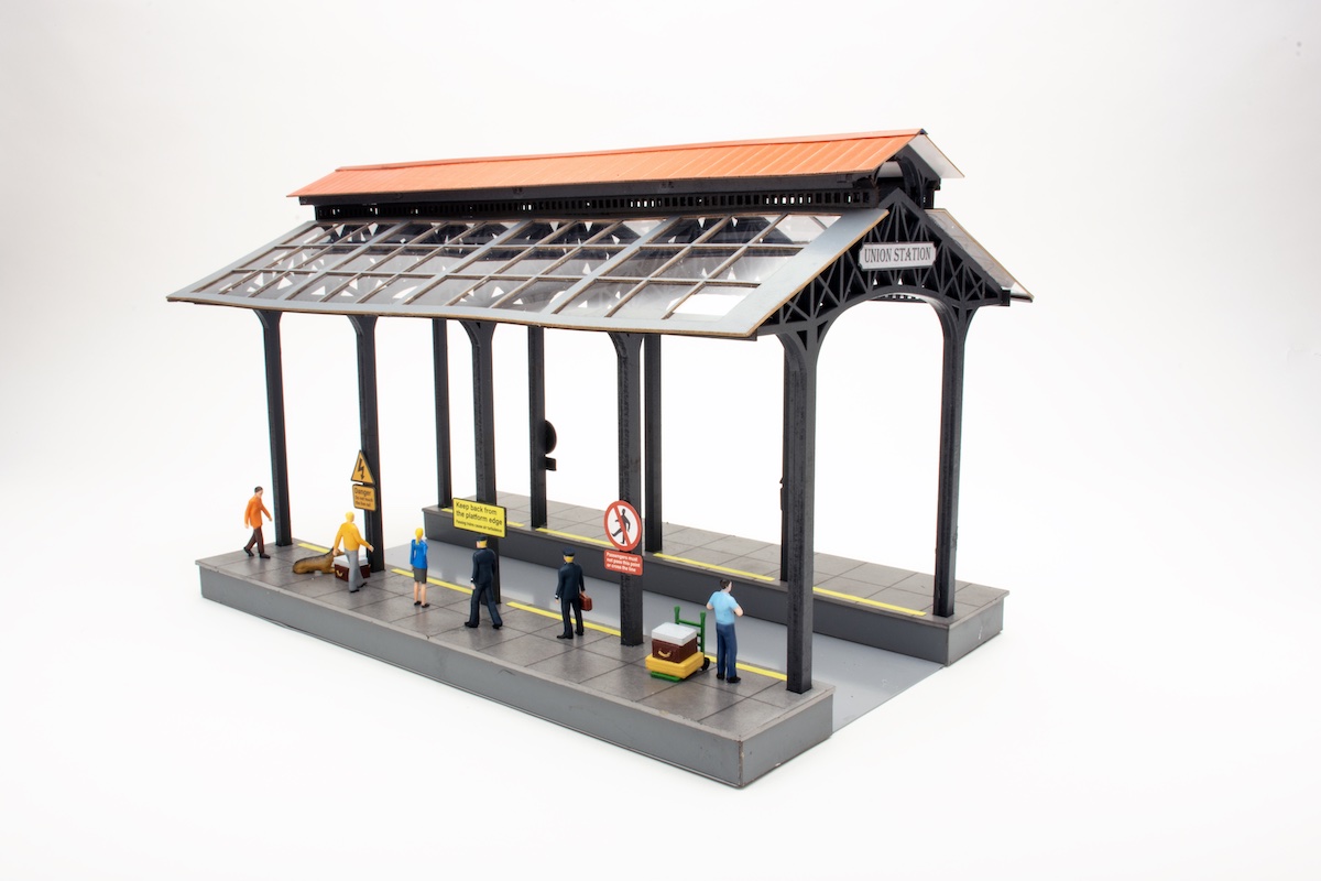 O scale station/platform structure