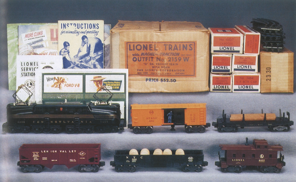 toy train set contents with box