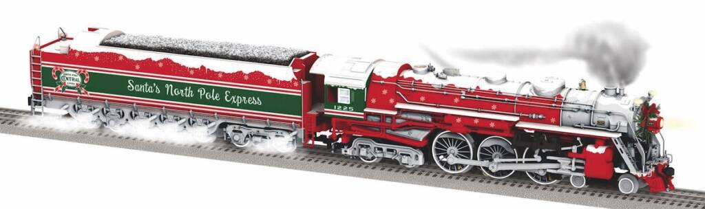 christmas model steam locomotive