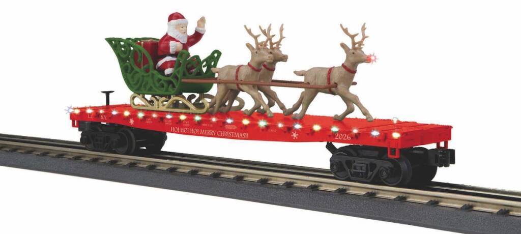 Christmas flatcar