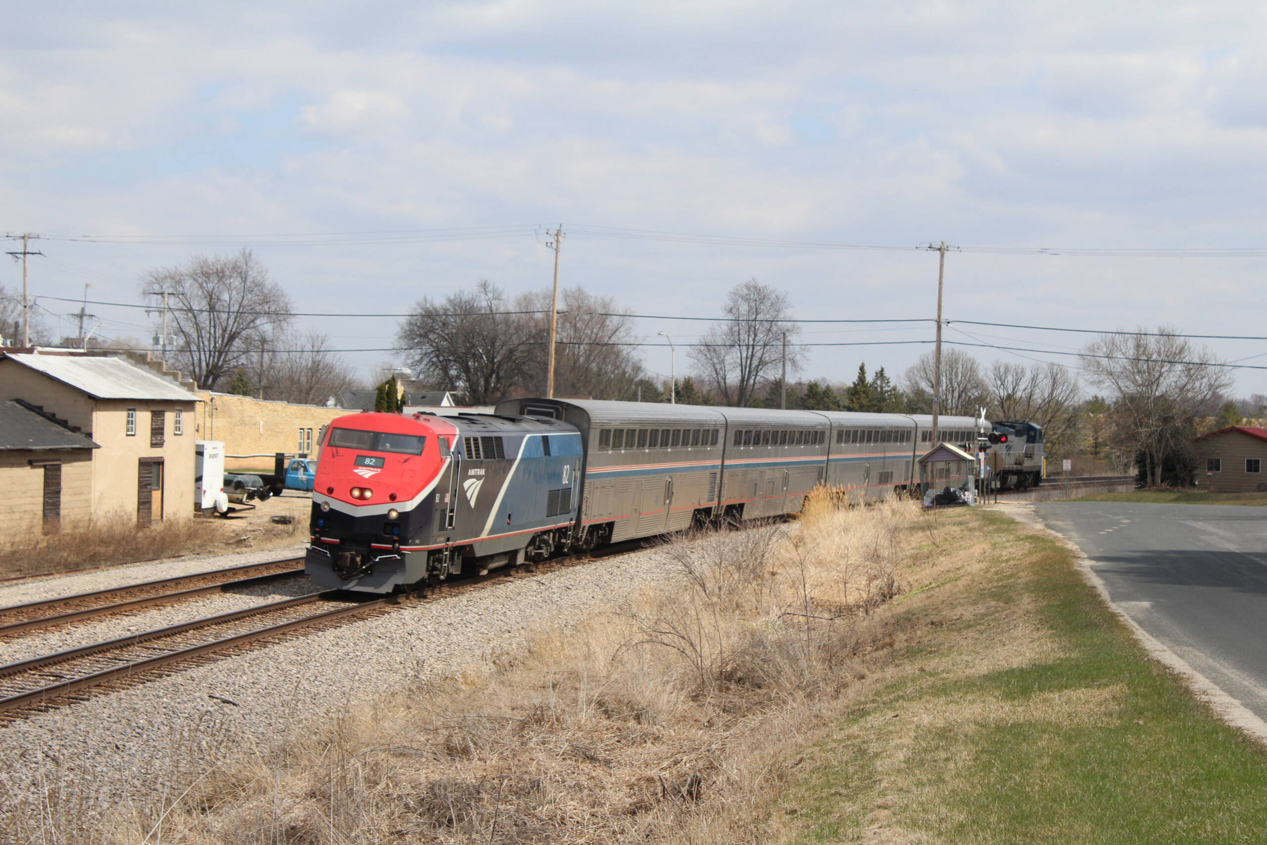 Diesel-powered passenger train with Superliner cars. Amtrak board full with Gleason confirmation: Analysis.