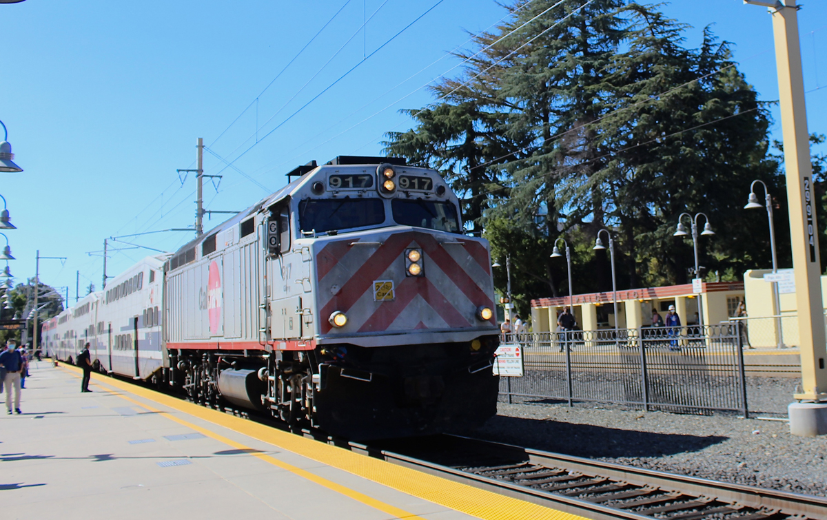 Commuter train at station