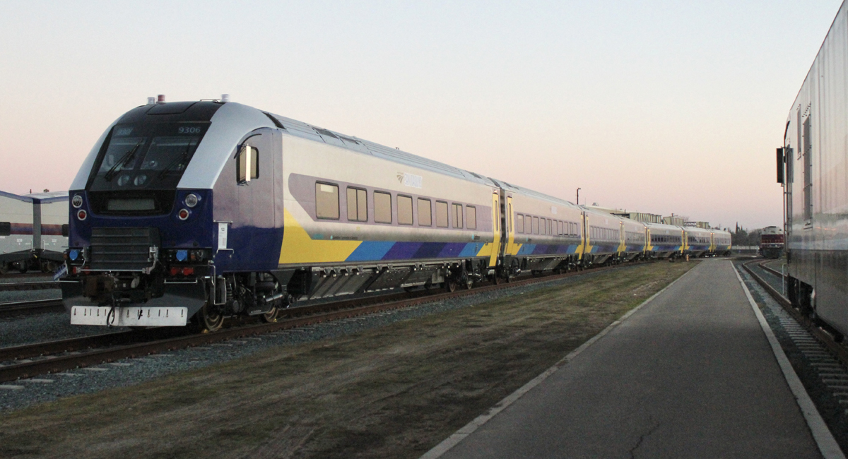 New passenger equipment on siding