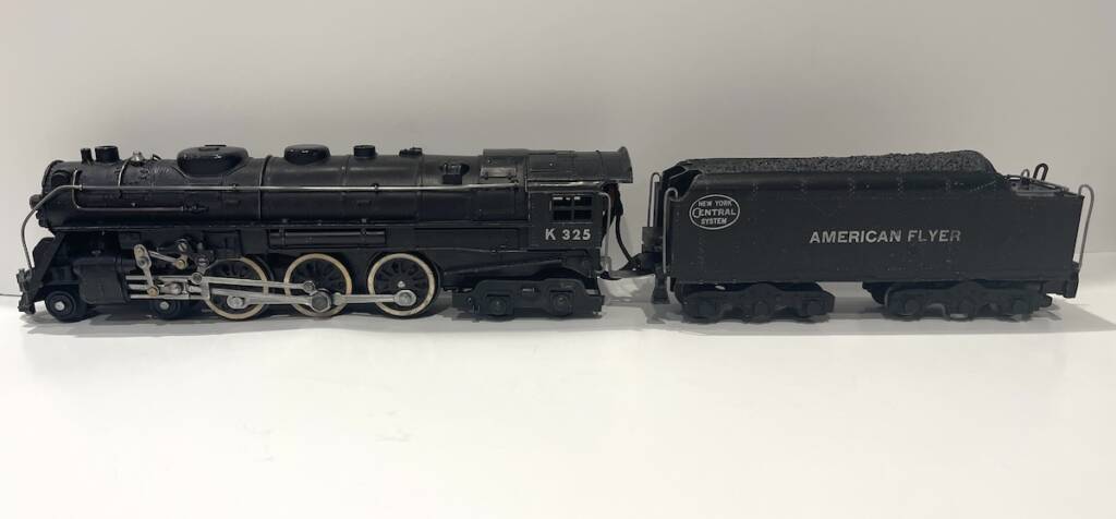 vintage black model steam locomotive