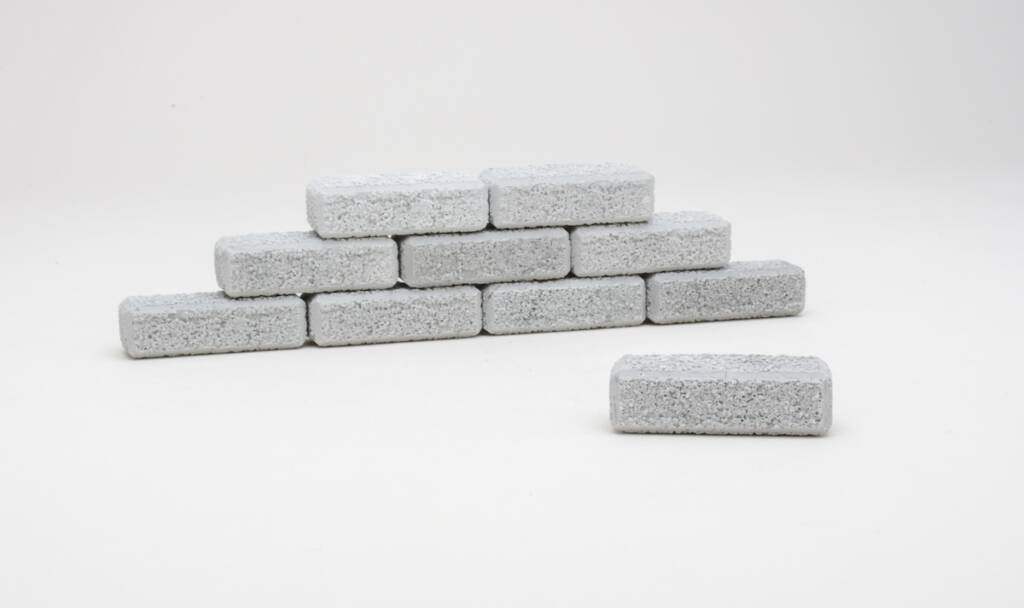 pile of gray blocks