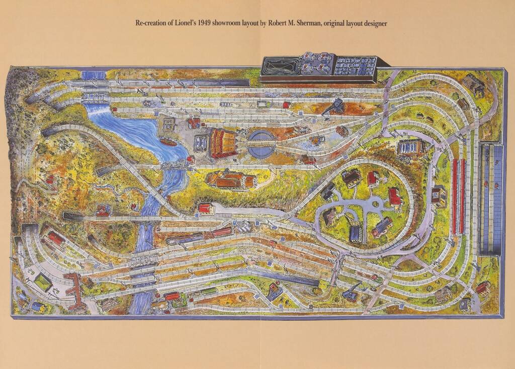 colorful illustration of track plan