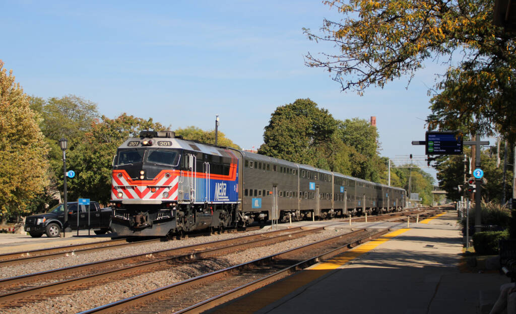 Commuter train at station
