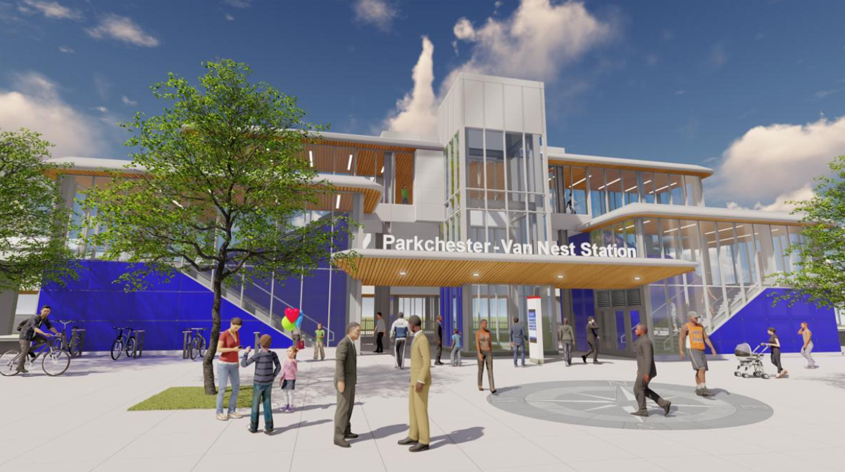 Illustraiton showing planned station for MTA Penn Access project