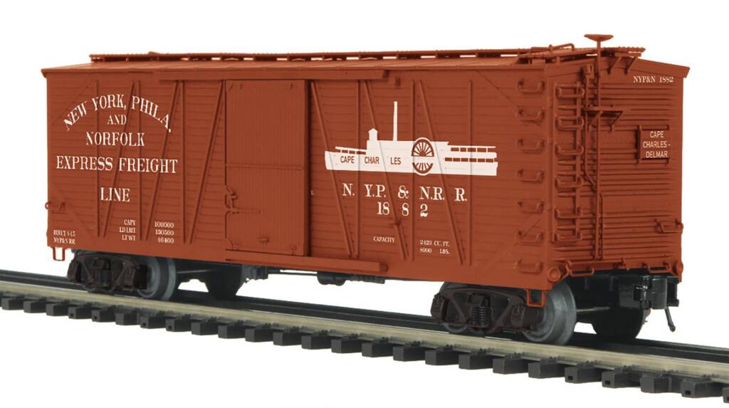 maroon model boxcar