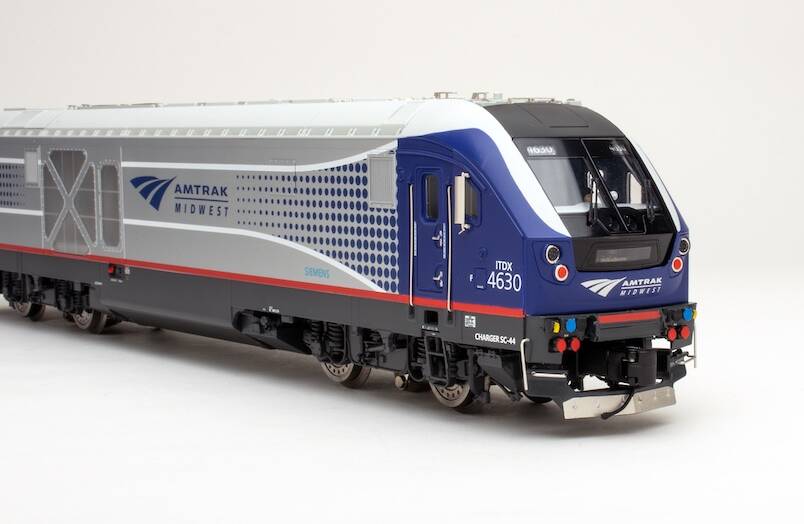 Front end of O scale diesel locomotive model