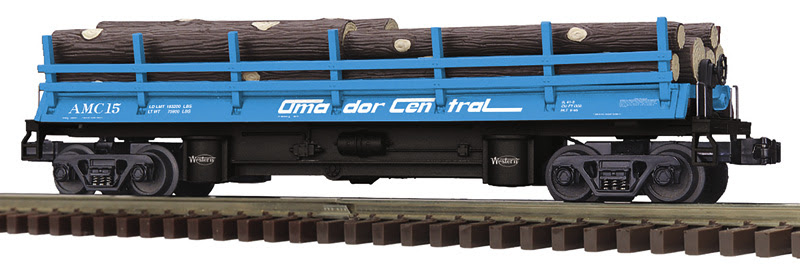 blue model log car