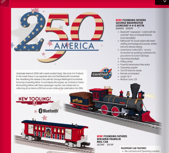 patriotic model locomotive
