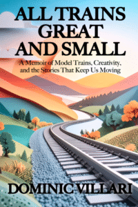 cover of book with train tracks